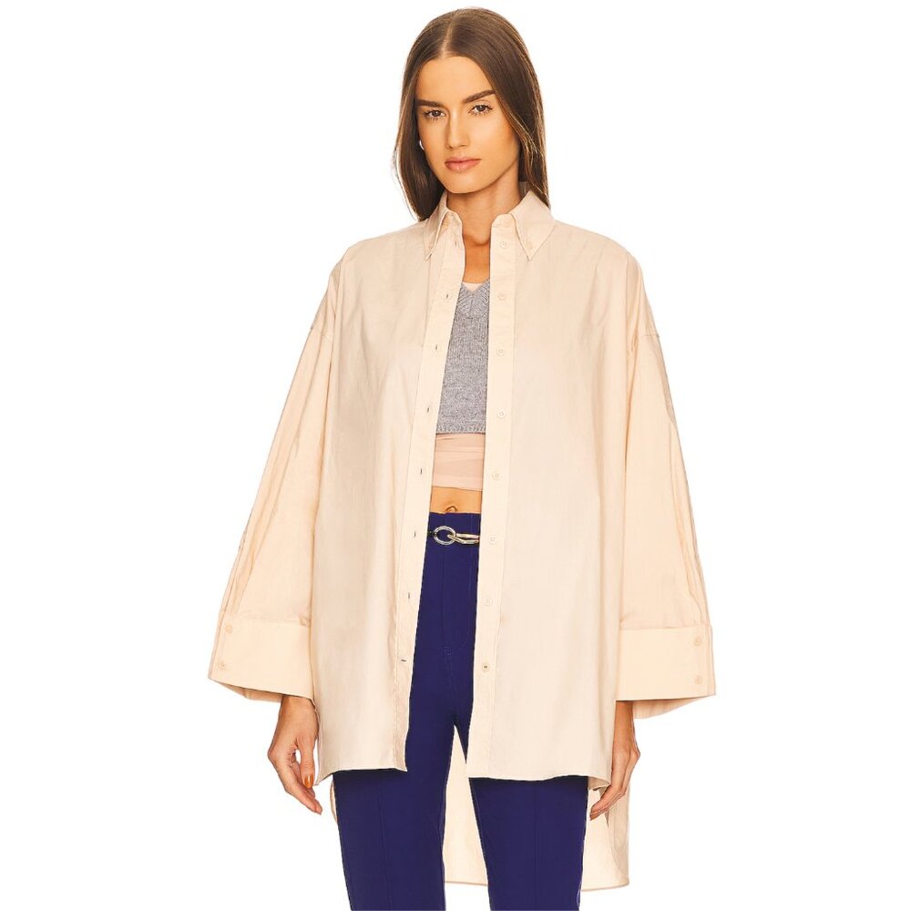 REVOLVE L’Academie Ladan Mini Dress in Nude